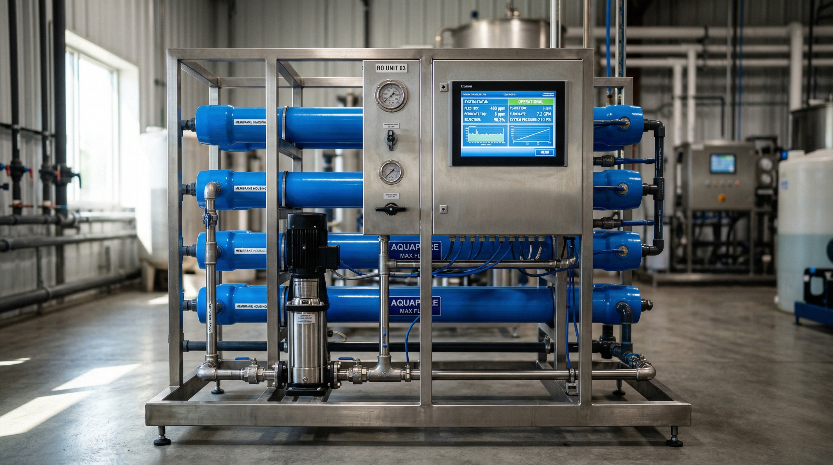 Sistema de osmosis inversa comercial AMPAC USA
